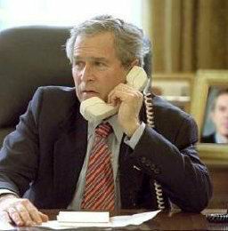 Bush Answering Phone